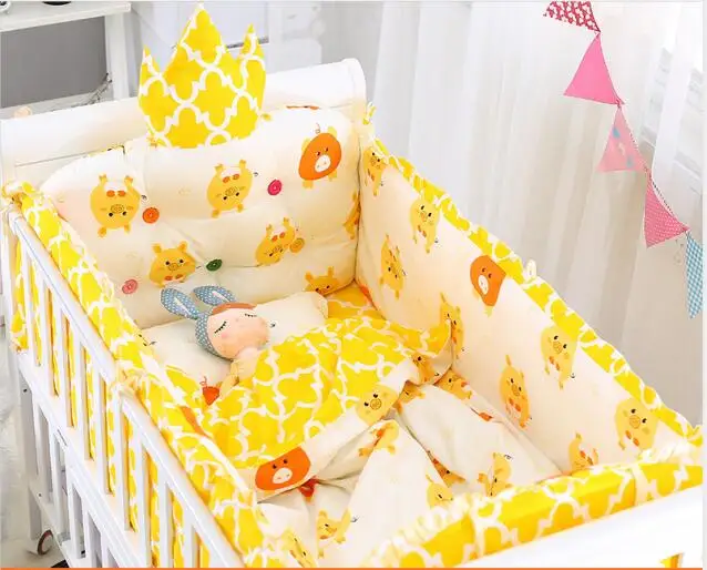 Комплект постельного белья из 7 шт./компл. всесезонное мультяшное дышащее