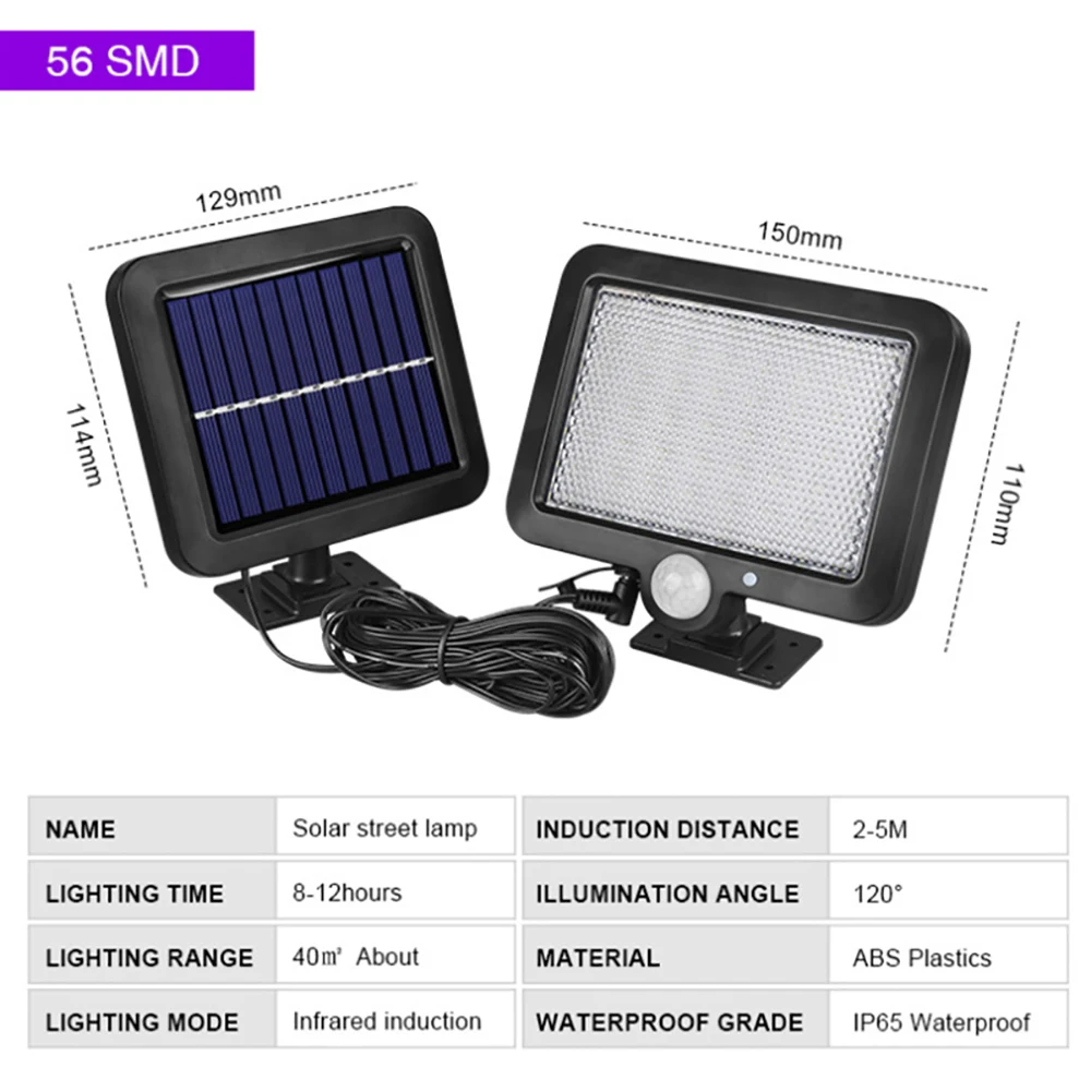 

COB LED Solar Light Outdoor Motion Sensor Wall Light Waterproof Garden Lamp Emergency Pathway Yard Street Lamp Dropshipping