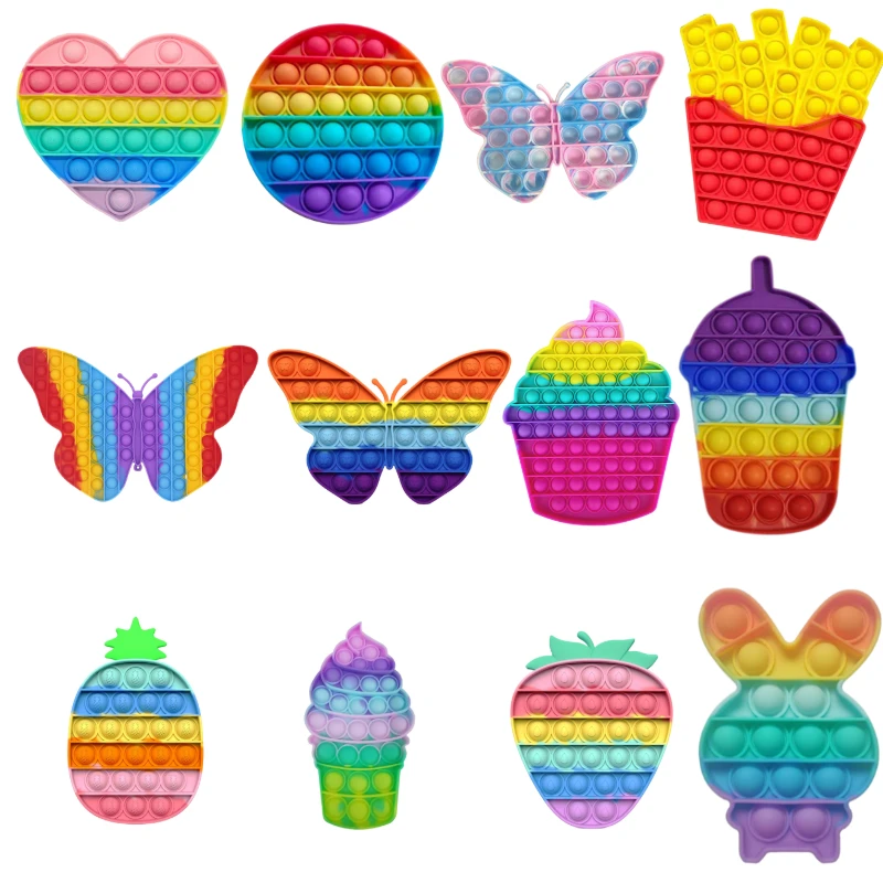 

Популярный антистресс игрушки мини-попит для детей и взрослых силиконовая игрушка для снятия стресса игрушка-сжималка игрушка-антистресс