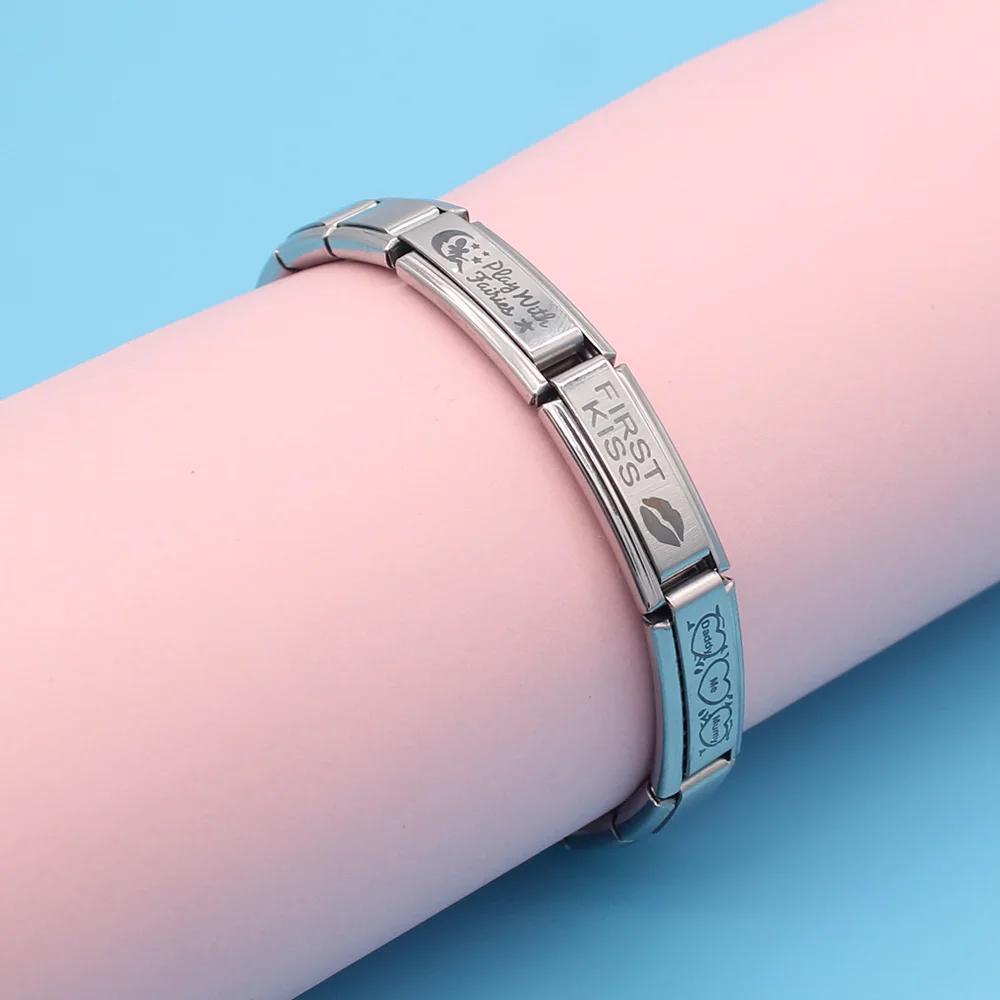 Hapiship Нержавеющая сталь поцелуй Русалочка сердце Let It Go итальянский Шарм Подходит