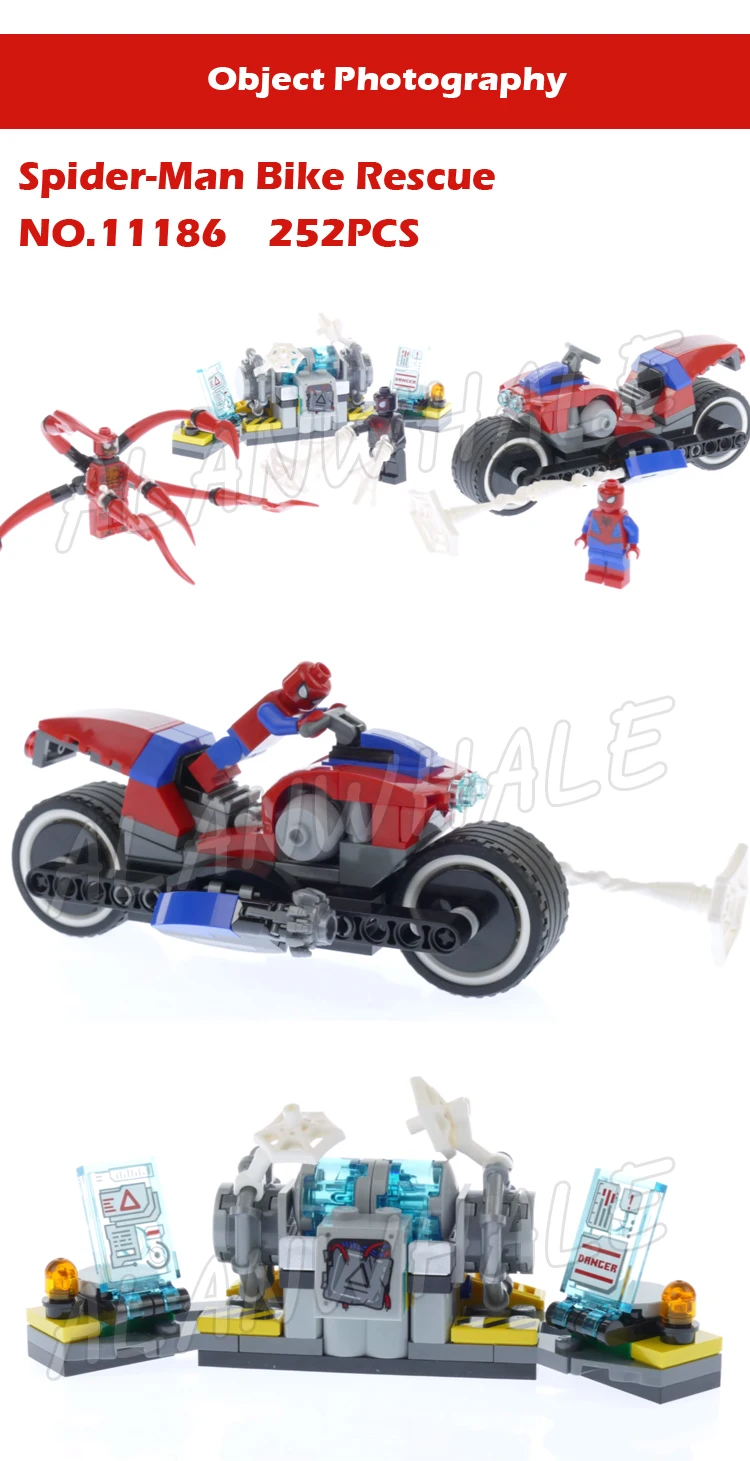 7types Super Fighter Spider Crawler Mech Battle Bike Rescue Heist Chase Model Building Block Toys Compatible With Bricks | Игрушки и