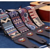 bohemian national style adjustable guitar strap shoulder belt for acoustic electric guitar bass guitar parts accessories