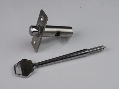 Stainless steel Pipe lock Invisible Mortise door lock Fire door Escape Aisle Furniture hardware accessories - Цвет: B-40