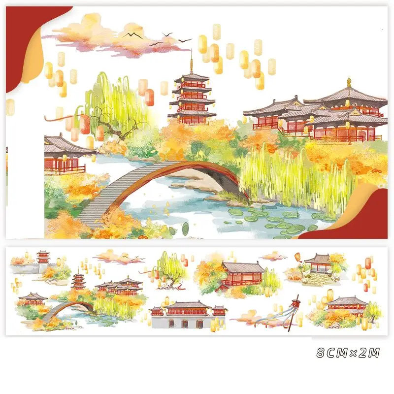 

2M Changan City Of Tang Danasty Washi Tape
