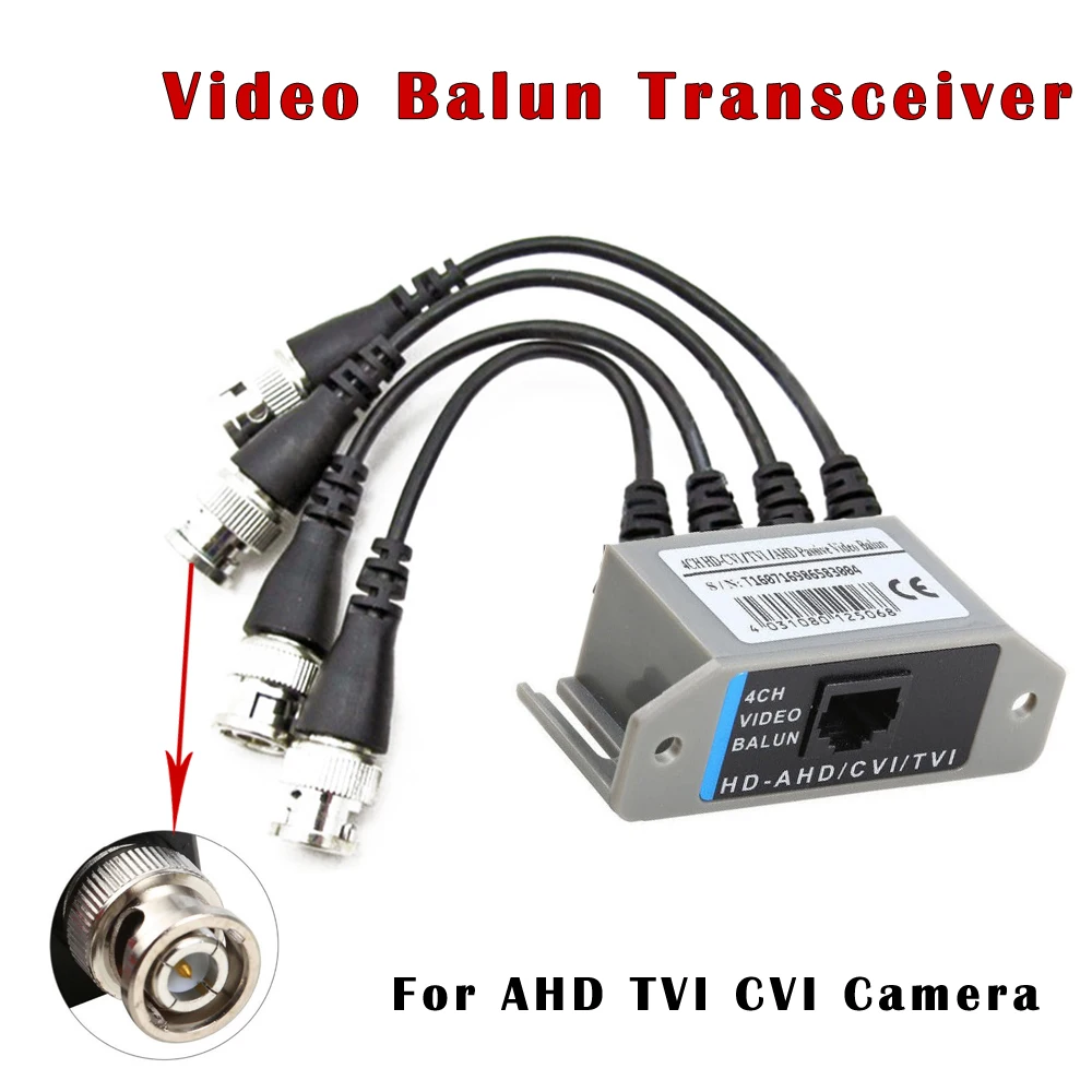 NEOCoolcam 4CH HD пассивный видео Balun трансивер BNC к UTP RJ45 CCTV через витые пары для AHD TVI CVI