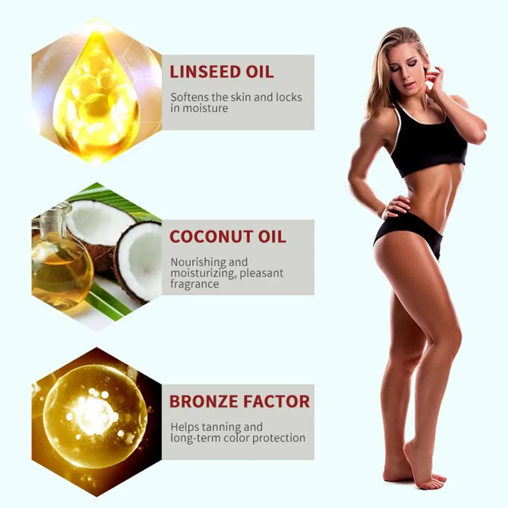 Suntan Oil бронзер-Самонастраивающийся бронзирующий загар усилитель интенсивный