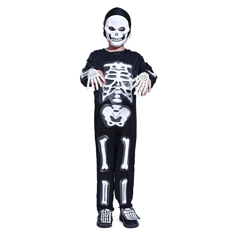 Death Onesies 1 MUABABY, Детский костюм на Хэллоуин, комбинезон со скелетом, комбинезон, одежда для мальчиков и девочек, костюм зомби, тыквы, монстра, нарядная одежда - Цвет: Death Onesies 1
