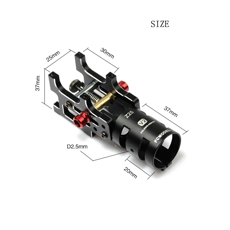 Красный/Черный ЧПУ алюминий Z25 V2 складной рычаг соединитель для FPV