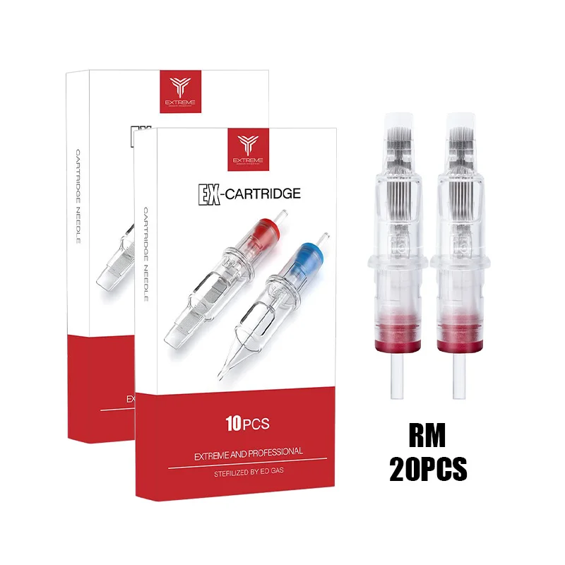 20 шт одноразовые закругленный изогнутый Magnum RM для татуировки поворотные ручки