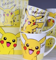 bandai pokemon genuine mug childrens cute japanese ceramic mug pikachu couple cartoon mug