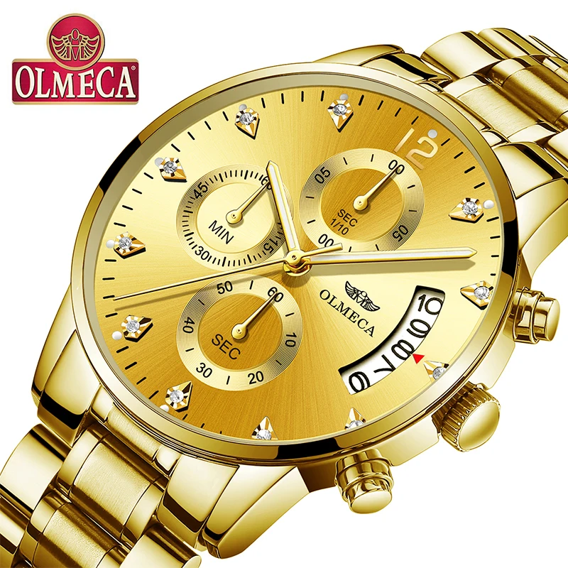 Часы мужские кварцевые с календарем водонепроницаемые до 30 м | Наручные часы