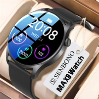 senbono max8 smart watch men women hd full touch screen sport fitness tracker ip67 waterproof women smartwatch for android ios