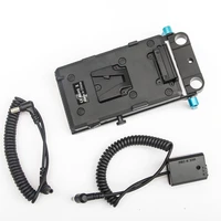 fotga v lock battery plate adapter with np fw50 cable v mount plate for broadcast slr hd camera