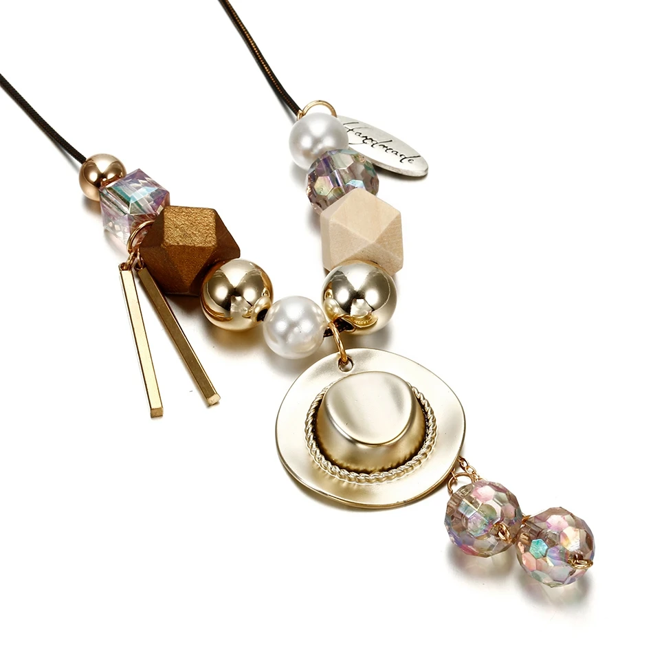 Женское Ожерелье в ковбойском стиле ожерелье с хрустальными бусинами и