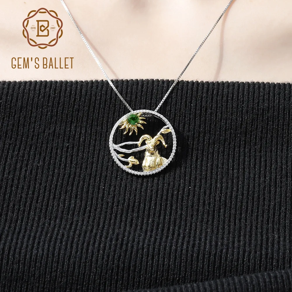 925 пробы для балета серебро ручная работа кулон с козой ожерелье женщин