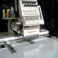 Home Use Single Head Embroidery Machine Commercial 12/15 Needles Hat T-Shirt Flat Embroidery Machine