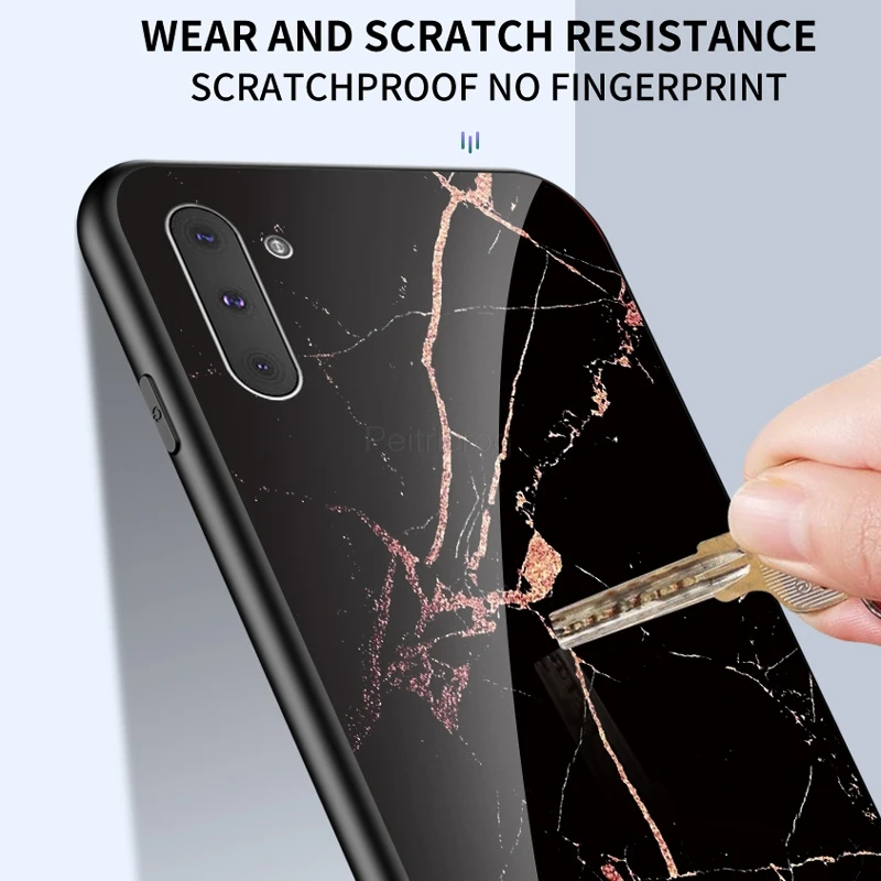 Luxury Marble Emerald Glass Phone Case For Xiaomi 9 SE Redmi K20 Note 8 8T 7 6 10 Pro 5 Plus 7A 8A 6A S2 Protection Cover |