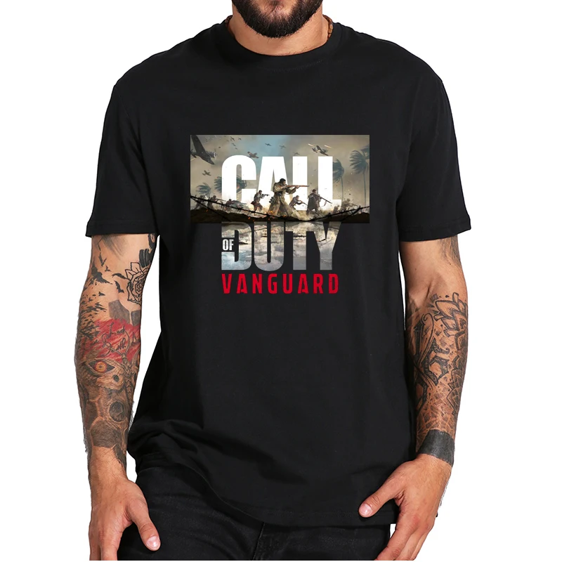 

Call Of Duty Vanguard Classic T-Shirt Vanguard COD 2021 New First Person Shooter Video Gaming Essential Tee Shirts EU Size