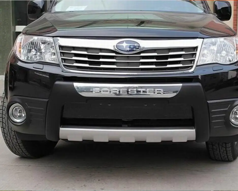 Защитная накладка на передний и задний бампер из АБС пластика для Subaru Forester 2008 2009