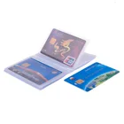 Полу прозрачный держатель для карты внутри сумки ПВХ сложенная пленка бизнес держатель для кредитных карт карманы стационарные корейские держатели для карт