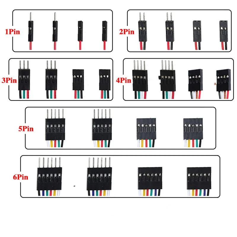 10 шт. Удлинительный кабель DuPont 1/2 3/4/5/6-Pin Папа-папа для Arduino 50 см | Обустройство дома