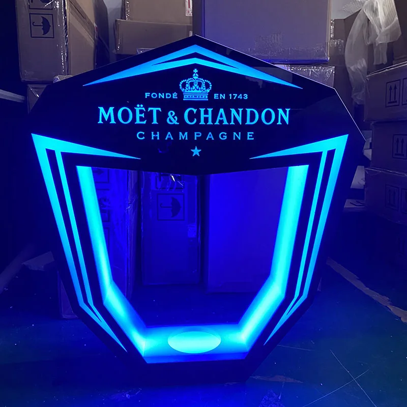 Индивидуальный дизайн прозрачный акриловый дисплей для пива светодиодный