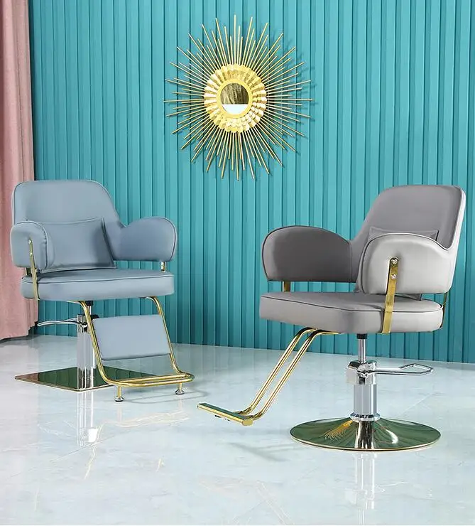 

Online celebrity barber shop chair hair salon special chair for cutting hair can be lifted high-grade simple fashion chair