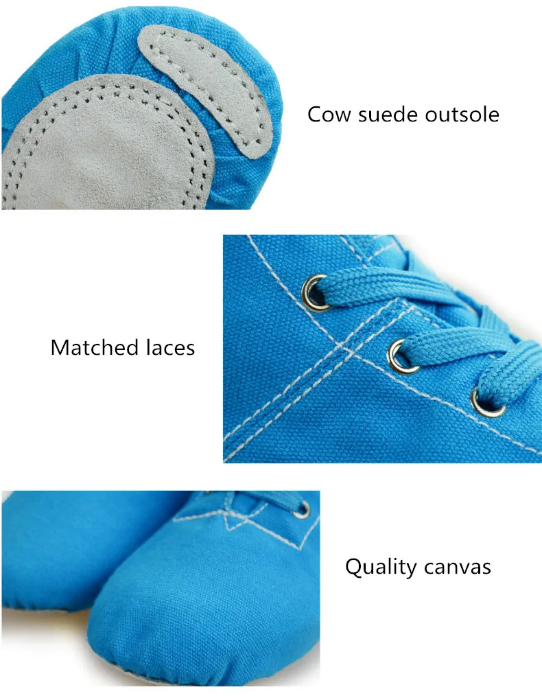 Современные парусиновые балетные танцевальные туфли на разрезном каблуке с