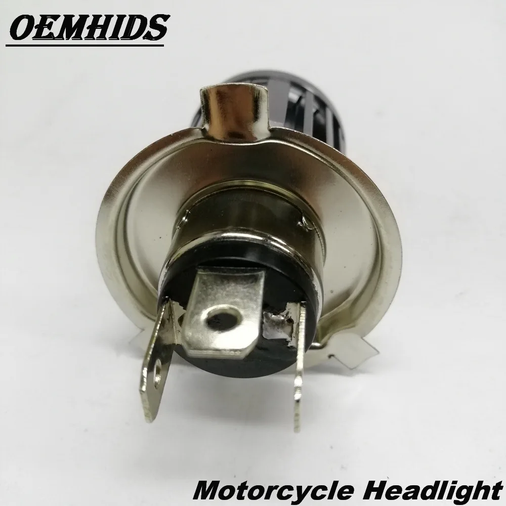 OEMHIDS H4 светодиодный фара мотоцикла Hi Lo луч мотоцикл 3000 К 6000 скутера ATV аксессуары