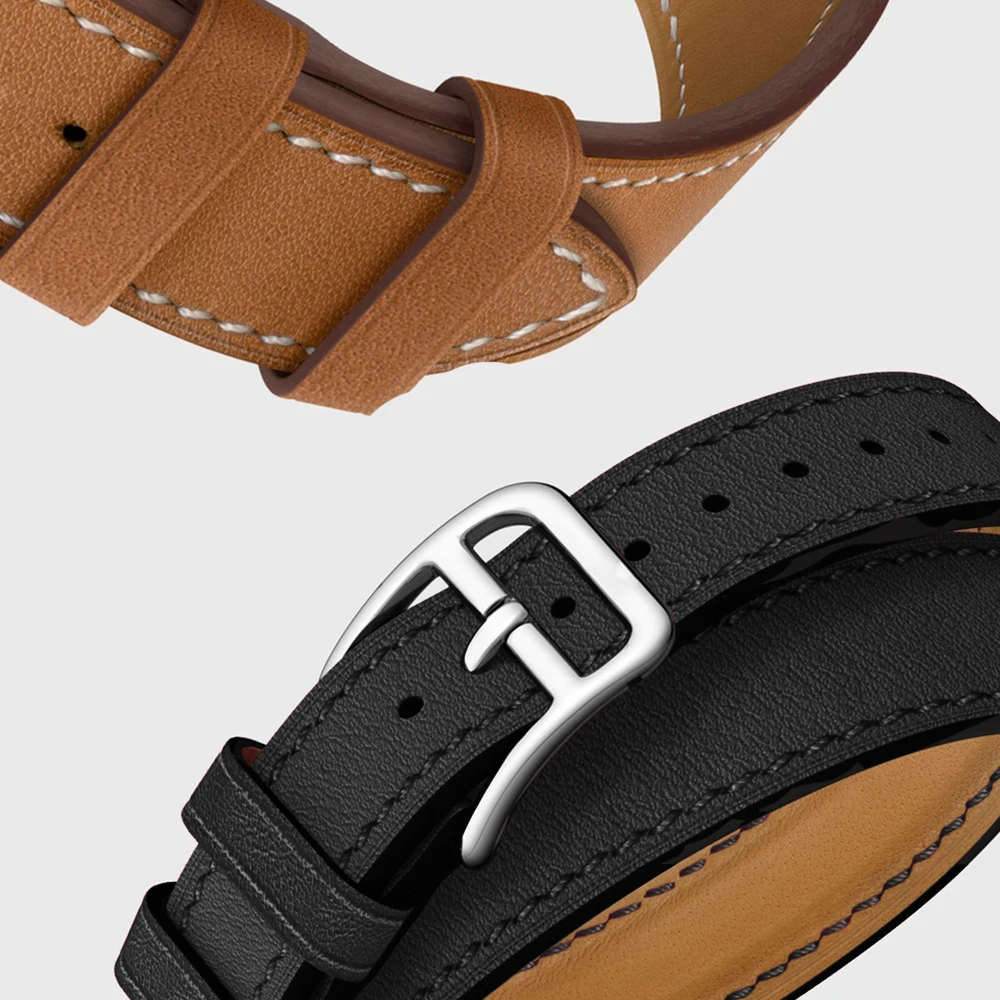 

Single ring leather strap suitablefor iWatch 38mm 42mm business sports strap suitable for Apple Watch 40mm 44mm series 1234567SE