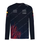 Новинка 2021, футболка для команды F1, футболки с длинным рукавом, футболки Формула 1, футболки, футболки для команды с длинными рукавами