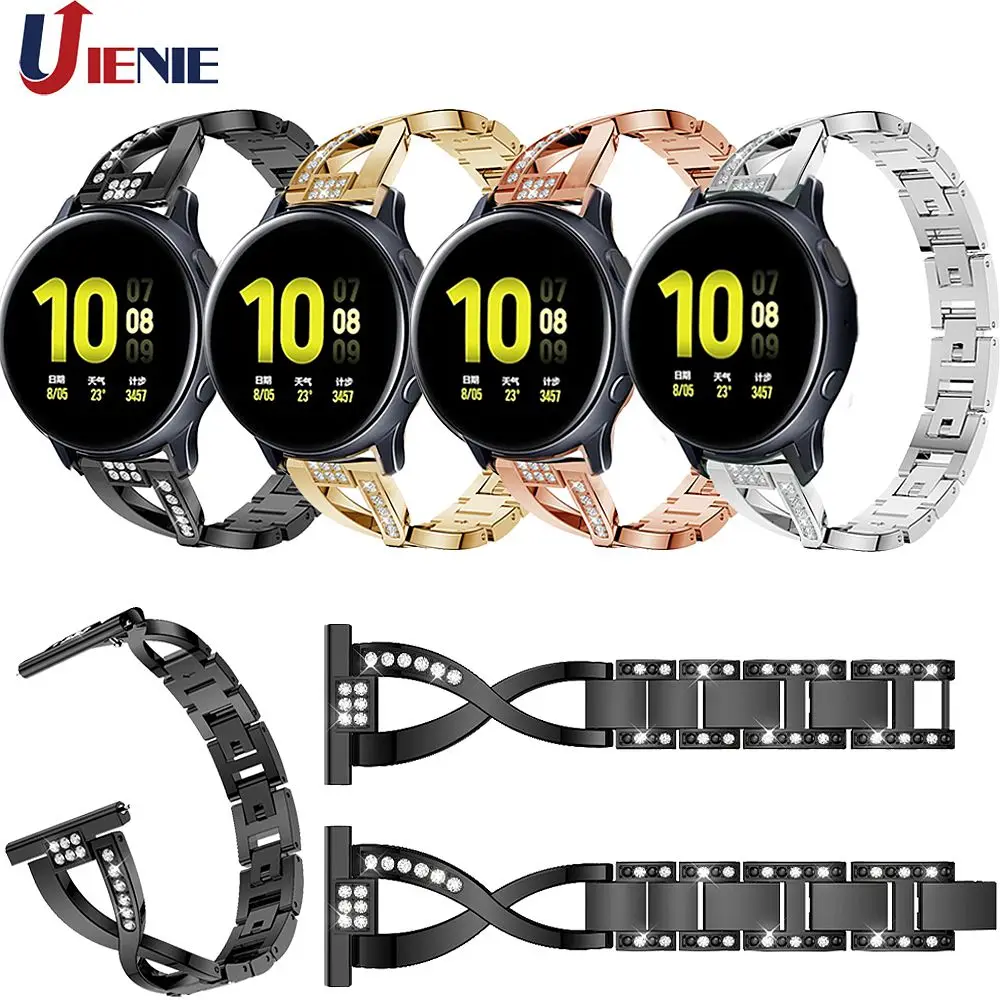 Ремешок для часов 20 мм ремешок Samsung Galaxy Watch Active 2 40 мм/44 смарт браслет из сплава