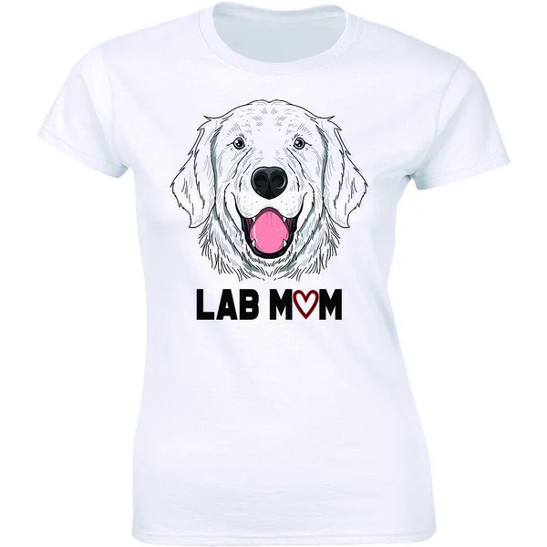 

Lab Mom - Pets Dog Puppy Parent Labrador Shirt For Dog Lover Women's T-shirt Tee