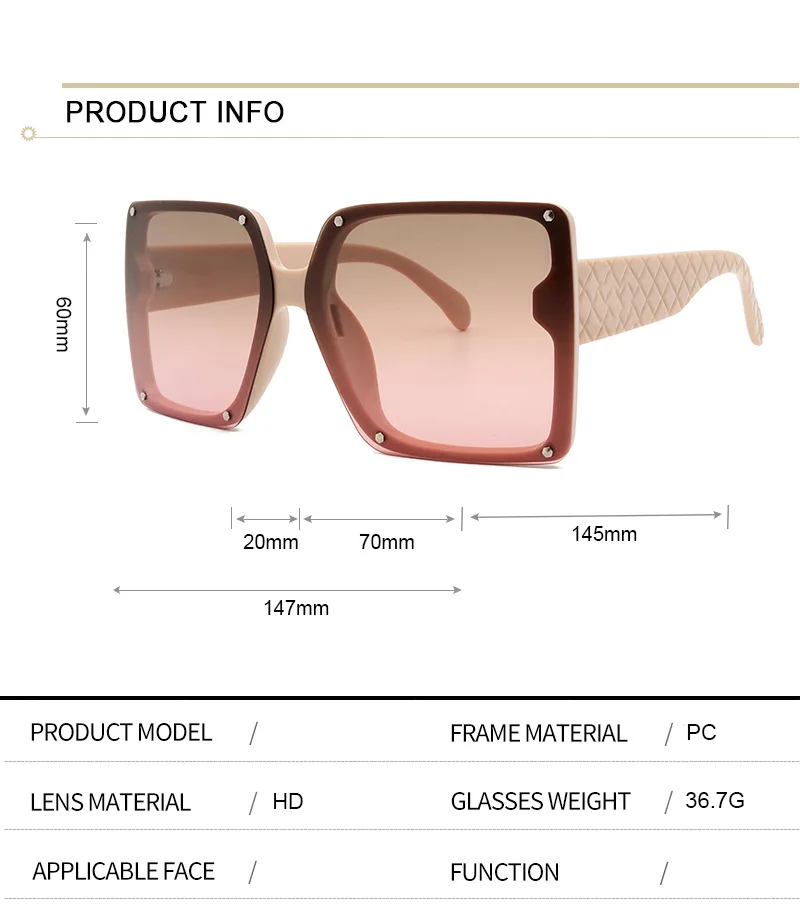 

Square Fashion Sunglasses Women Brand Designer Man/Women Glasses Classic Vintage UV400 Outdoor Oculos De Sol