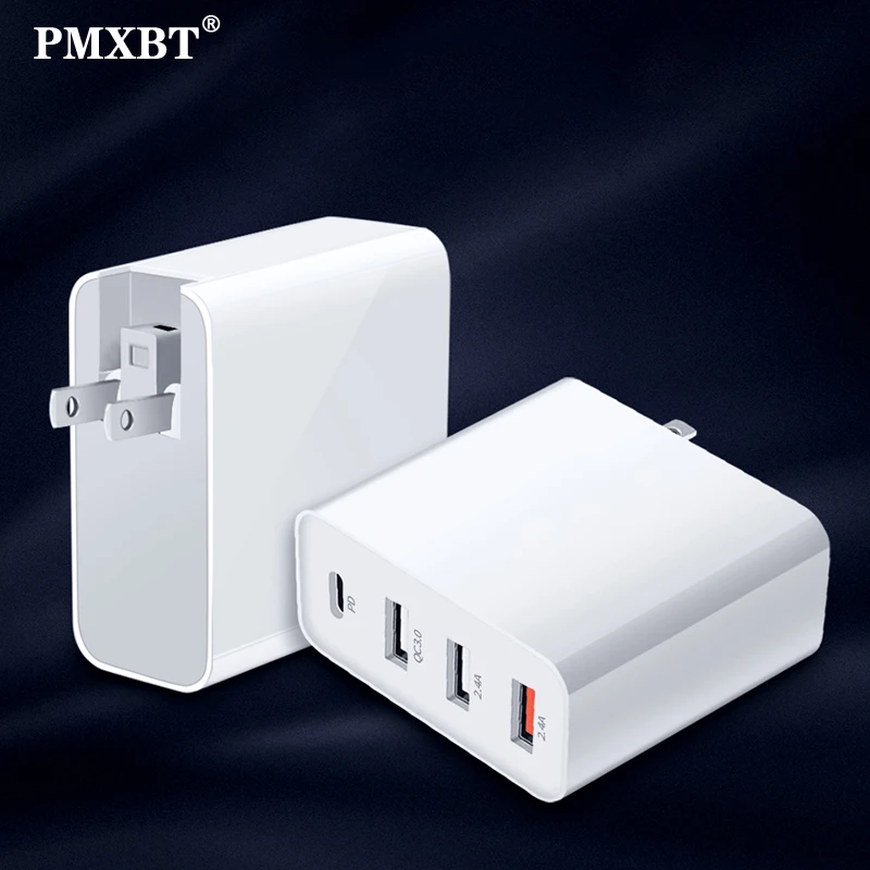 

48W USB Type C Charger QC 3.0 Quick Charge EU US UK AU Plug Adapter For iPhone 13 Pro Max Xiaomi Samsung Mobile Phone PD Charger