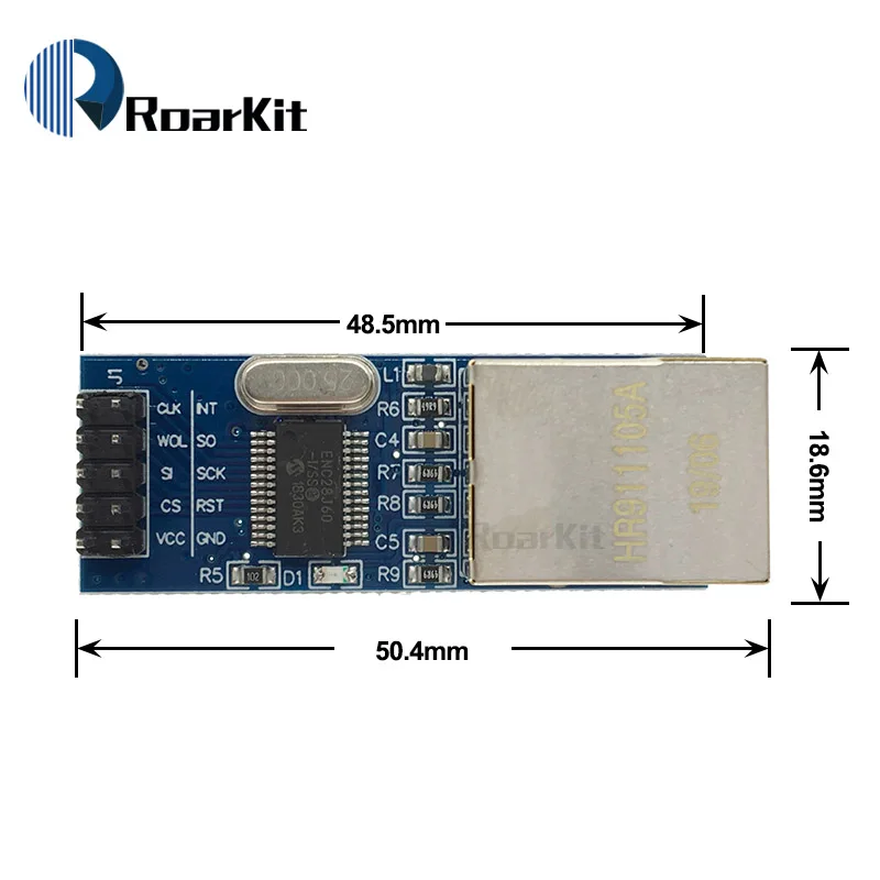 Мини ENC28J60 Ethernet LAN сетевой модуль для Arduino 51 AVR SPI PIC STM32 LPC