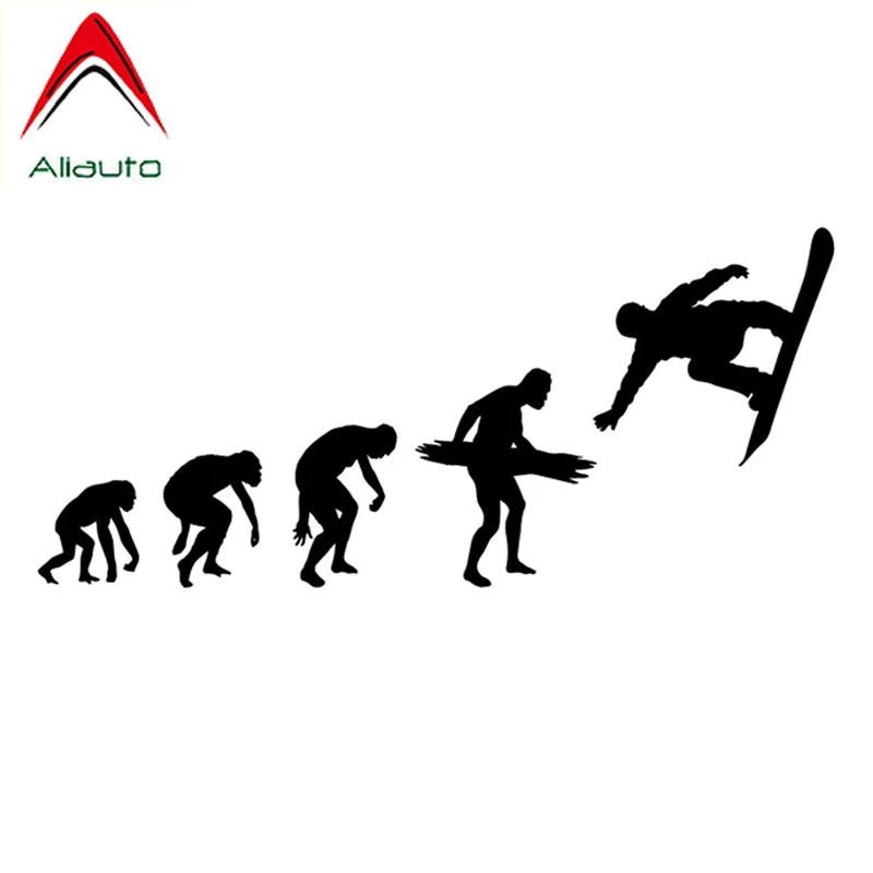 Aliauto личность наклейки для автомобиля Мода Сноубординг Evolution Экстремальные виды