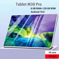 m30 pro tablet global version tablette android 6gb ram128gb rom 10 inch tablets pc 45g network 10 core dual sim game tablete