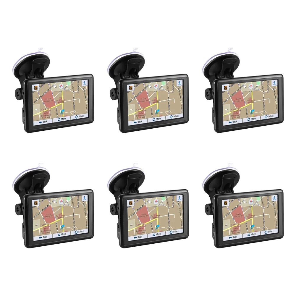 Портативный автомобильный GPS-навигатор 5 дюймов 4 Гб TFT сенсорный экран HD GPS FM