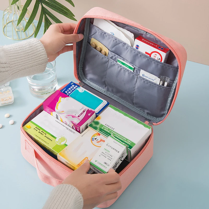 

Multifunction Portable First Aid Kit Travel Medicine Storage Bag Drug Sorting Classification Package Waterproof Medicine Cabinet