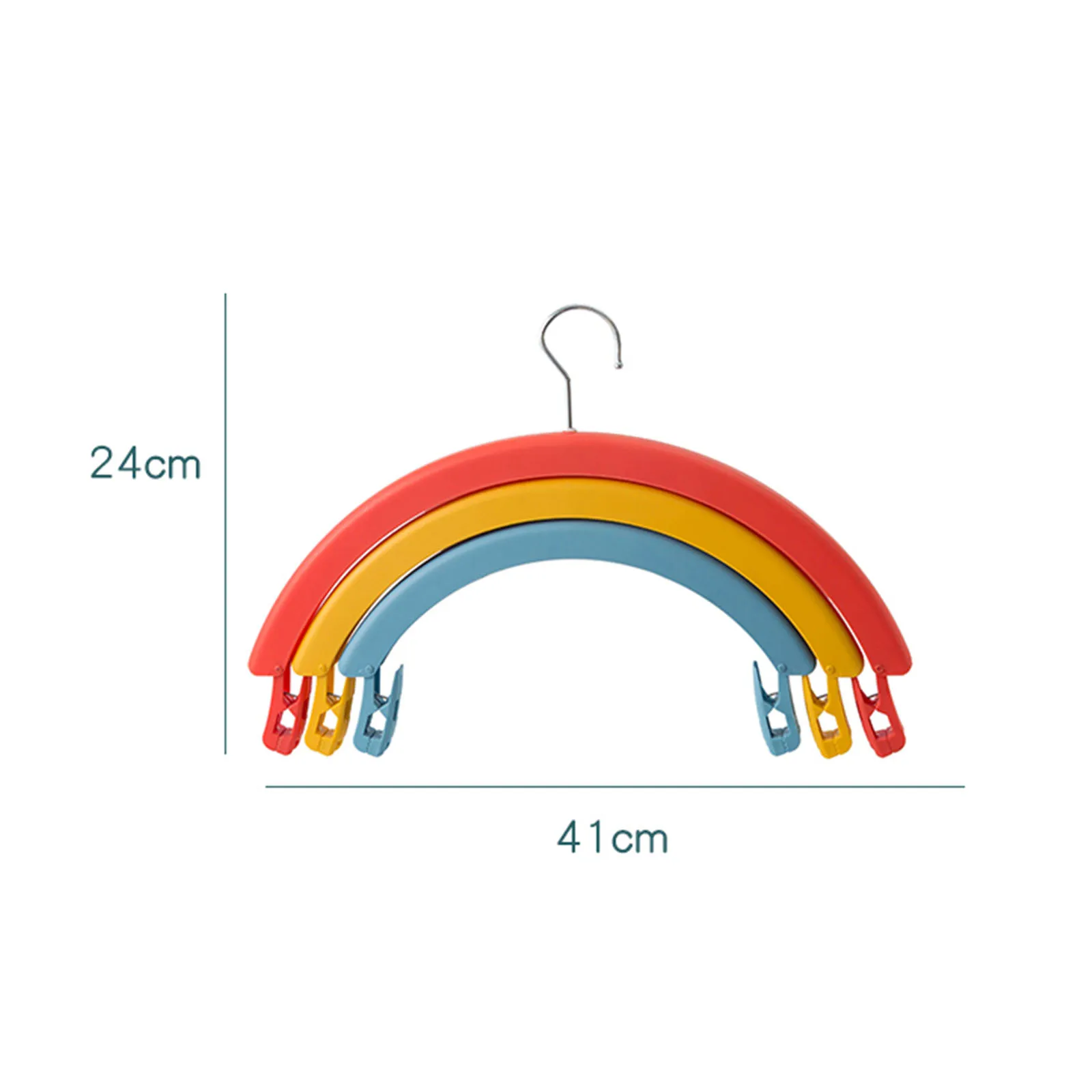 

Newly Rainbow Shape Three-Layer Multifunctional Rotating Clothes Hanger Anti Slip Household TE889