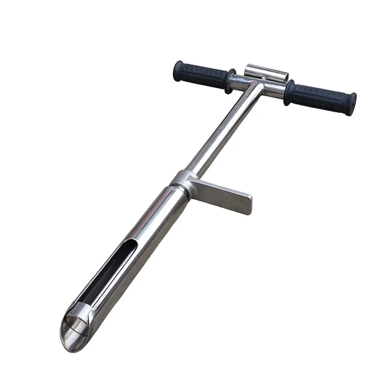 Пробоотборник почвы из нержавеющей стали с ножной педалью и весами садовые