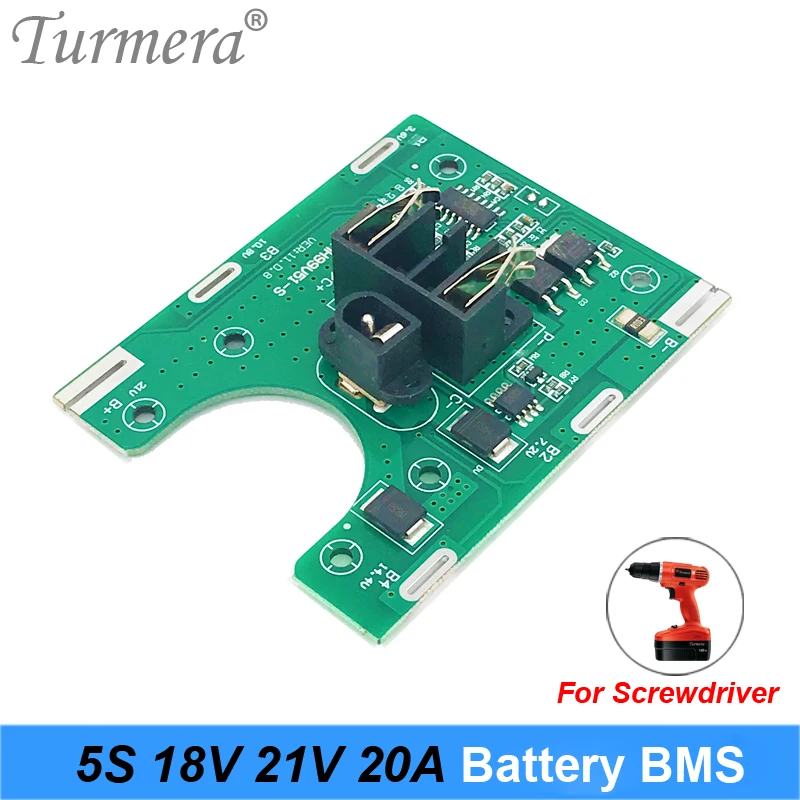 Turmera 5S 18v 21v 20A Li Ion литиевый аккумулятор BMS 18650 отвертка для аккумулятора shura