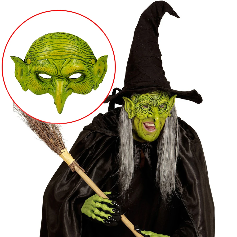 Вечерние маскарадные маски на половину лица страшное платье Хэллоуин Ведьмак ПУ