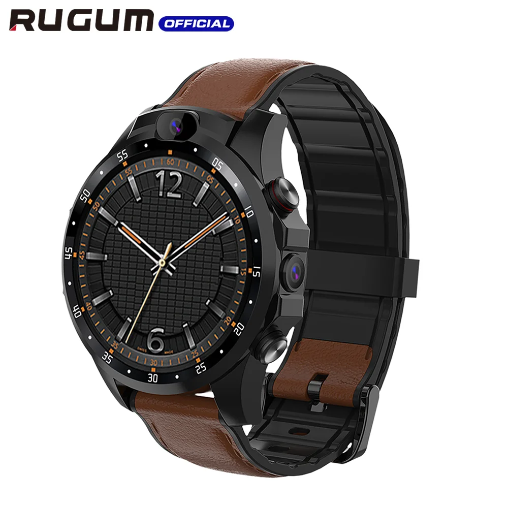 

Смарт-часы RUGUM V9 для мужчин и женщин, 3 ГБ, 32 ГБ, Android 7,1, большой экран 5,0 МП, GPS, Wi-Fi, фитнес-трекер с двойной камерой