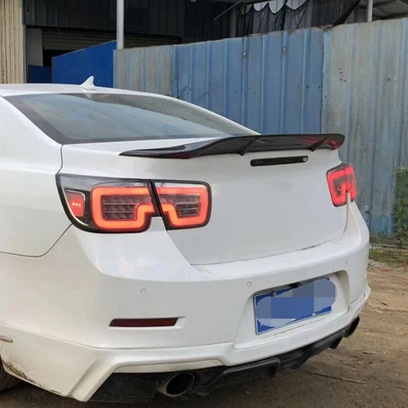 Подходит для Chevrolet Malibu спойлер 2012 2019 лет реальное глянцевое углеродное волокно