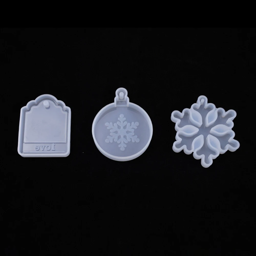

Christmas Snowflake Silicone Mold For Epoxy Resin DIY Ornaments Mould Pendants Jewelry Making Handmade Tool