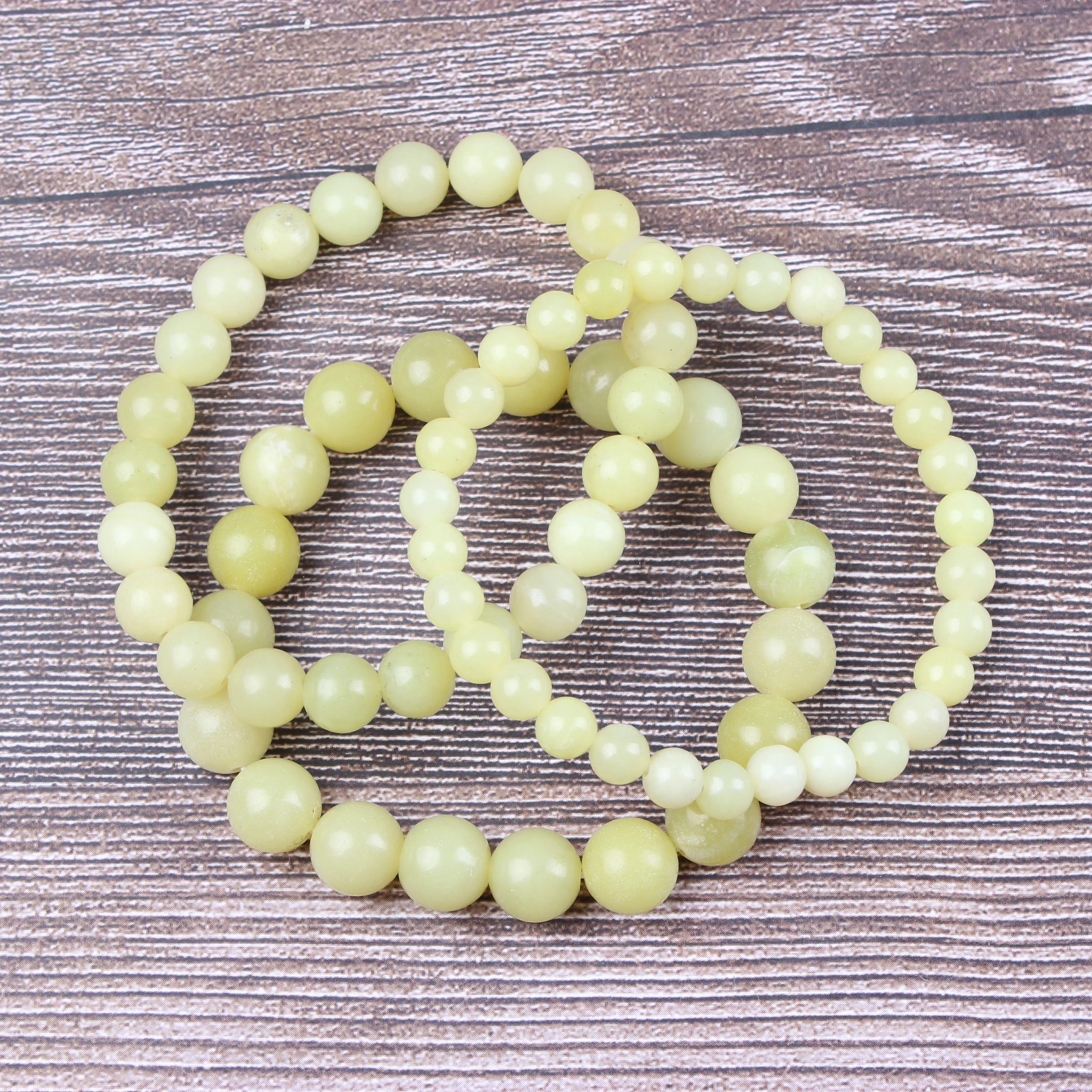 

6 8 10mm 5A Natural Yellow Lemon Jade Beads Energy Bracelet Round Loose Stone Beads Bracelet Couple Women Men Fashion Bracelet