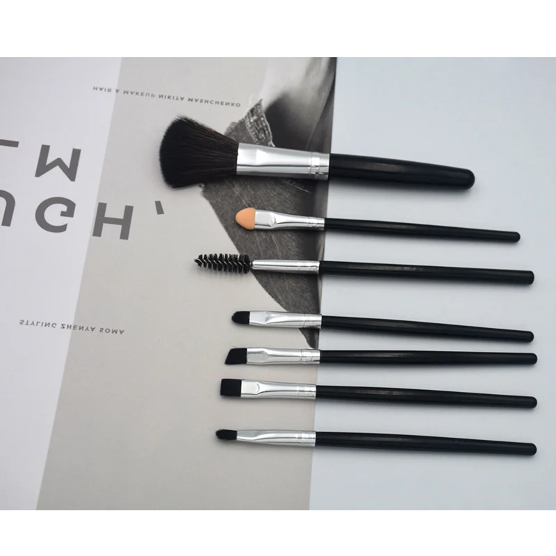 Набор кистей для макияжа 7 шт. профессиональная кисть пудры основы теней век