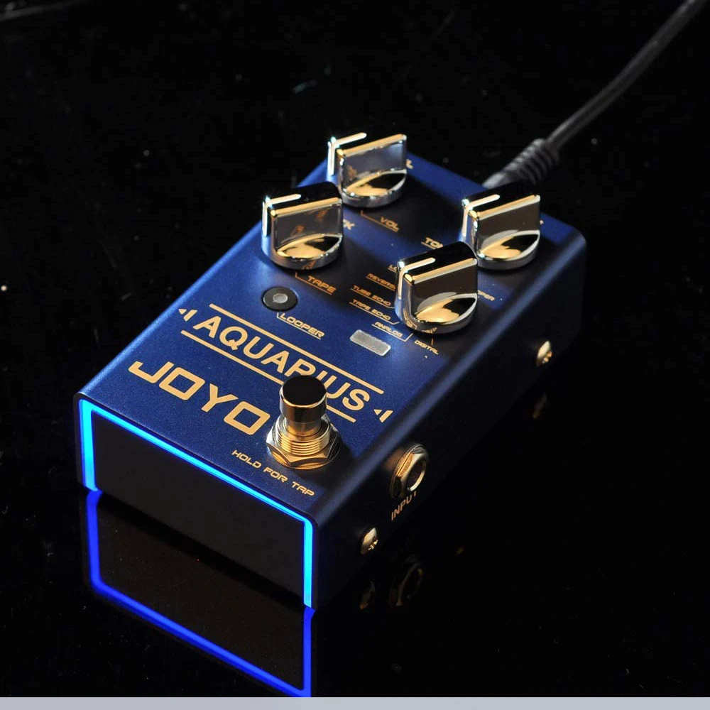 Педаль для гитары JOYO aquсвязана с задержкой и лупером 5 минут |